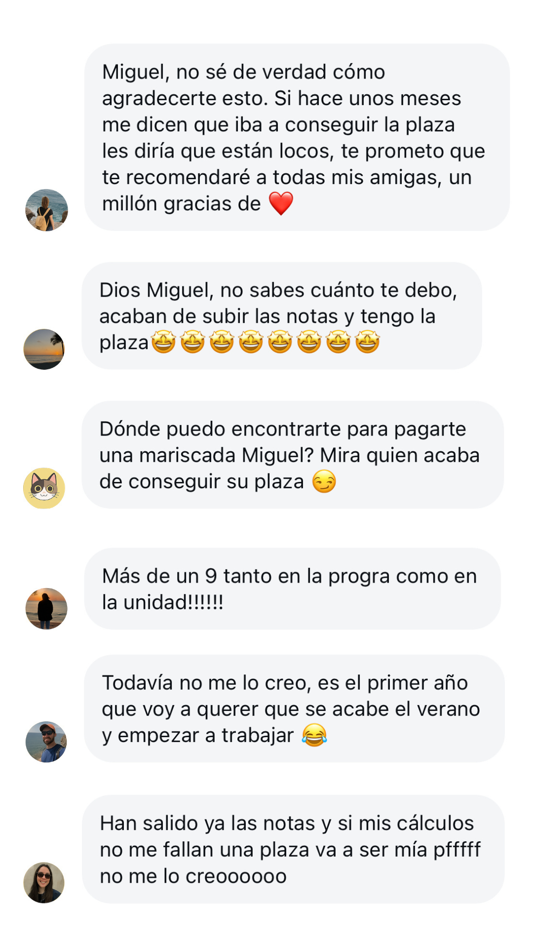 Testimonio de alumna/o sobre el Temario Interactivo