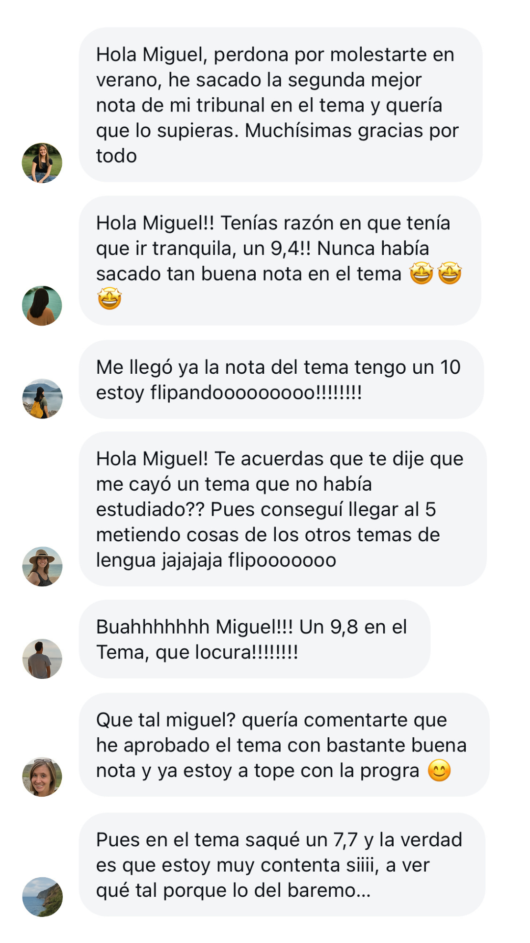 Testimonio de alumna/o sobre el Temario Interactivo